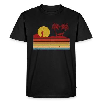 Détecteur de métaux Détecteur de chasse au trésor - T-shirt Premium bio Homme - noir - Devant - Nico (187cm)