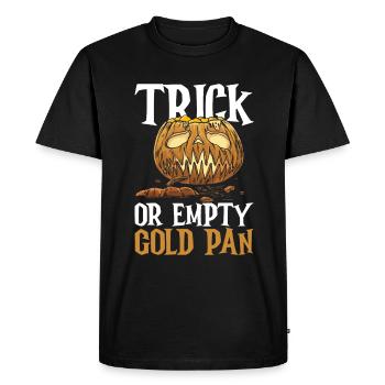 Trick Or Empty Gold Pan - Goldwaschen Goldschürfen - T-shirt Premium bio Homme - noir - Devant - Nico (187cm)
