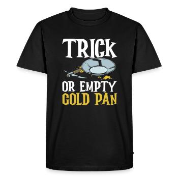 Trick Or Empty Gold Pan - Goldwaschen Goldschürfen - T-shirt Premium bio Homme - noir - Devant - Nico (187cm)