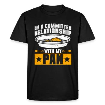 gold panning gold prospecting relationship saying funny - Men's Premium Organic T-Shirt - black - Front - Nico (187cm)