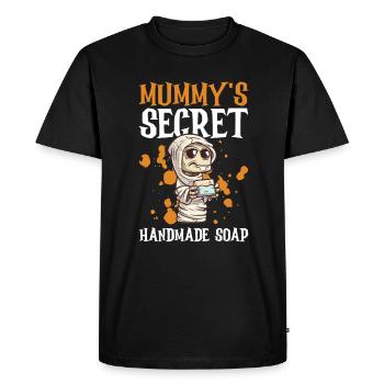 Soap making Halloween soap boiler saying - Men's Premium Organic T-Shirt - black - Front - Nico (187cm)