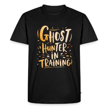 Paranormal investigator Ghost Hunter in training - Men's Premium Organic T-Shirt - black - Front - Nico (187cm)