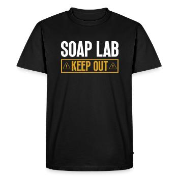 soap soap making soap maker soap boiler - Men's Premium Organic T-Shirt - black - Front - Nico (187cm)