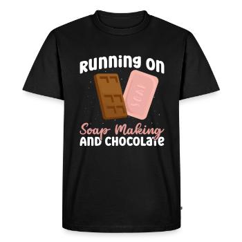 soap soap making soap maker soap boiler - Men's Premium Organic T-Shirt - black - Front - Nico (187cm)