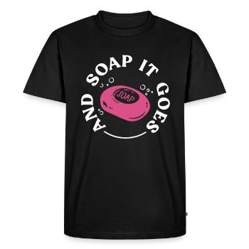soap soap making soap maker soap boiler - Men's Premium Organic T-Shirt - black - Front - Nico (187cm)