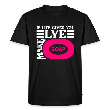 soap soap making soap maker soap boiler - Men's Premium Organic T-Shirt - black - Front - Nico (187cm)