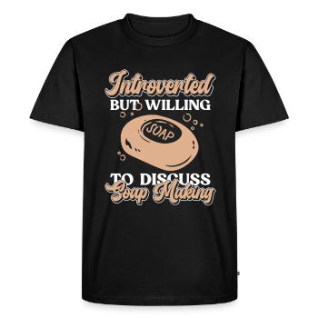 soap soap making soap maker soap boiler - Men's Premium Organic T-Shirt - black - Front - Nico (187cm)