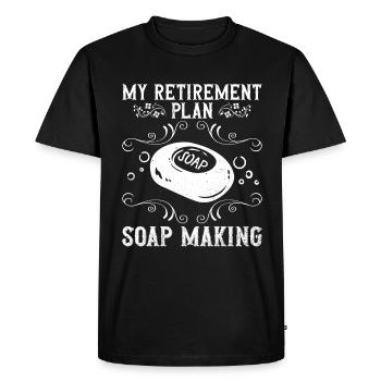 soap soap making soap maker soap boiler - Men's Premium Organic T-Shirt - black - Front - Nico (187cm)