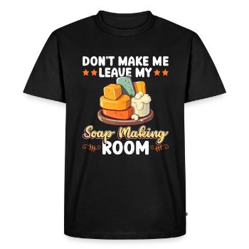 soap soap making soap maker soap boiler - Men's Premium Organic T-Shirt - black - Front - Nico (187cm)