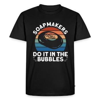 soap soap making soap maker soap boiler - Men's Premium Organic T-Shirt - black - Front - Nico (187cm)