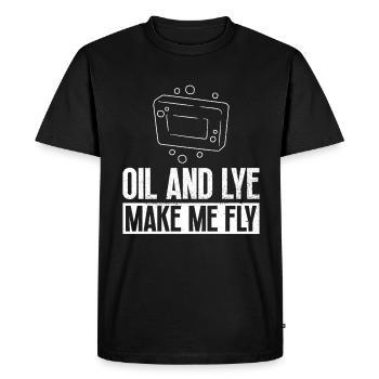 soap soap making soap maker soap boiler - Men's Premium Organic T-Shirt - black - Front - Nico (187cm)