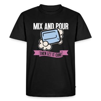 savon fabrication savon savonnière savonnerie savon chaudière - T-shirt Premium bio Homme - noir - Devant - Nico (187cm)