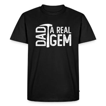 Dad - Ein echter Edelstein - Rockhounding Dad Rock - T-shirt Premium bio Homme - noir - Devant - Nico (187cm)