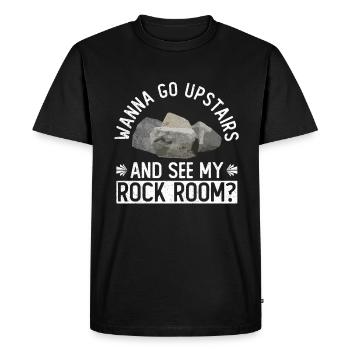 Geologist Stone Collector Stones Geology Minerals - Men's Premium Organic T-Shirt - black - Front - Nico (187cm)