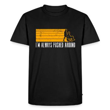 Wheelchair Wheelchair Disability Funny - Men's Premium Organic T-Shirt - black - Front - Nico (187cm)
