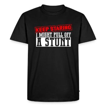 Wheelchair Wheelchair Disability Funny - Men's Premium Organic T-Shirt - black - Front - Nico (187cm)