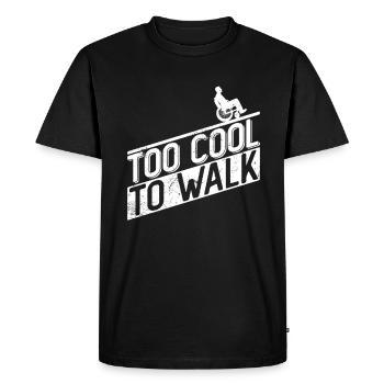 Wheelchair Wheelchair Disability Funny - Men's Premium Organic T-Shirt - black - Front - Nico (187cm)