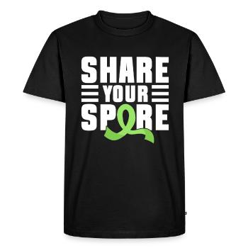 Don d’organes Greffe d’organes Don d’organes - T-shirt Premium bio Homme - noir - Devant - Nico (187cm)