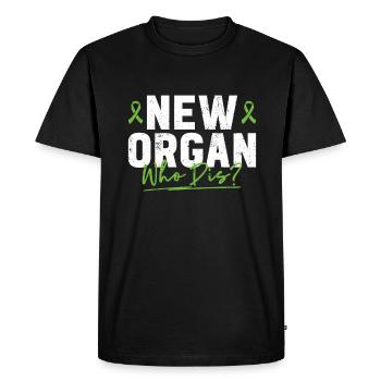 Organ Donor Organ Transplant Organ Donation - Men's Premium Organic T-Shirt - black - Front - Nico (187cm)