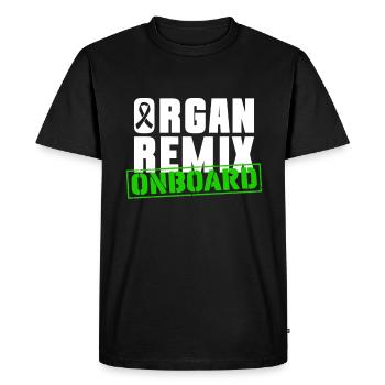 Organ Donor Organ Transplant Organ Donation - Men's Premium Organic T-Shirt - black - Front - Nico (187cm)