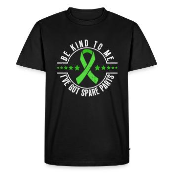 Organ Donor Organ Transplant Organ Donation - Men's Premium Organic T-Shirt - black - Front - Nico (187cm)