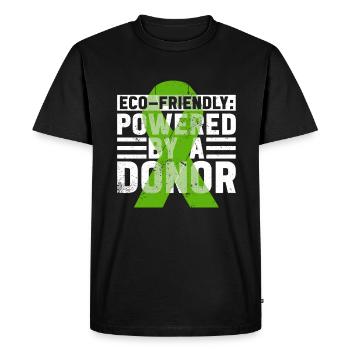 Organ Donor Organ Transplant Organ Donation - Men's Premium Organic T-Shirt - black - Front - Nico (187cm)