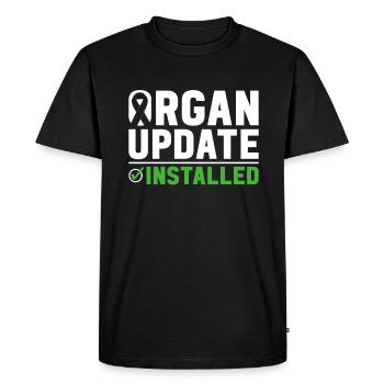 Organ Donor Organ Transplant Organ Donation - Men's Premium Organic T-Shirt - black - Front - Nico (187cm)