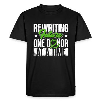 Organ Donor Organ Transplant Organ Donation - Men's Premium Organic T-Shirt - black - Front - Nico (187cm)