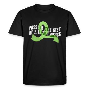 Don d’organes Greffe d’organes Don d’organes - T-shirt Premium bio Homme - noir - Devant - Nico (187cm)