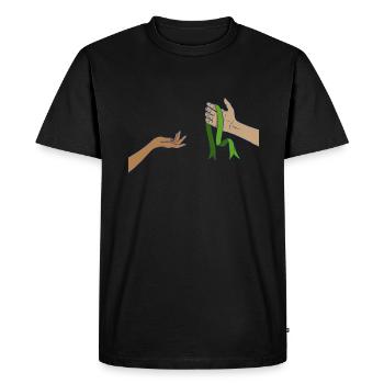 Organ Donor Organ Transplant Organ Donation - Men's Premium Organic T-Shirt - black - Front - Nico (187cm)
