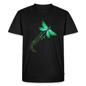 Don d’organes Greffe d’organes Don d’organes - T-shirt Premium bio Homme - noir - Devant - Nico (187cm)