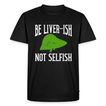 Organ Donor Liver Organ Transplant - Men's Premium Organic T-Shirt - black - Front - Nico (187cm)