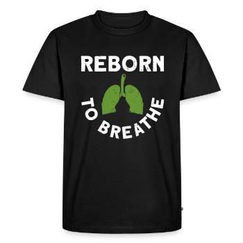 Greffe d’organe par fente de donneur d’organes - T-shirt Premium bio Homme - noir - Devant - Nico (187cm)