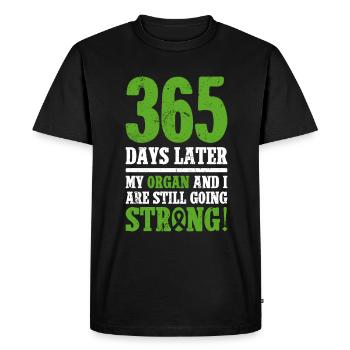 Organ 1 Year Transplant Organ Donation - Men's Premium Organic T-Shirt - black - Front - Nico (187cm)