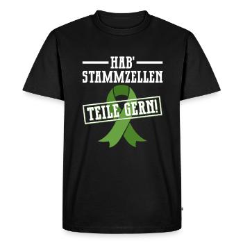 Cellules souches Thérapie par cellules souches Don de cellules souches - T-shirt Premium bio Homme - noir - Devant - Nico (187cm)