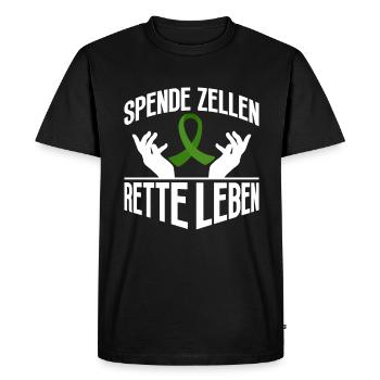 Stem Cells Stem Cell Therapy Stem Cell Donation - Men's Premium Organic T-Shirt - black - Front - Nico (187cm)