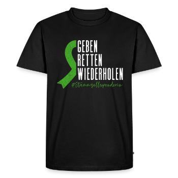 Stem Cells Stem Cell Therapy Stem Cell Donation - Men's Premium Organic T-Shirt - black - Front - Nico (187cm)