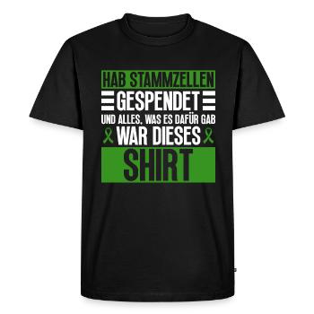 Stem Cells Stem Cell Therapy Stem Cell Donation - Men's Premium Organic T-Shirt - black - Front - Nico (187cm)