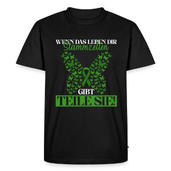 Stem Cells Stem Cell Therapy Stem Cell Donation - Men's Premium Organic T-Shirt - black - Front - Nico (187cm)
