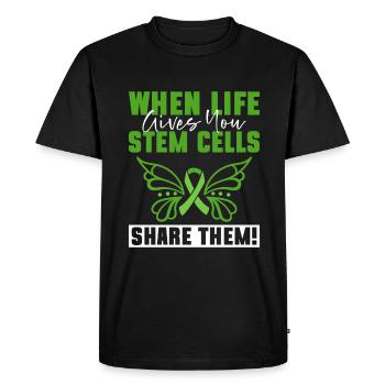 Stem Cell Transplant Stem Cell Donor Stem Cell - Men's Premium Organic T-Shirt - black - Front - Nico (187cm)
