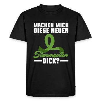 Cellules souches Thérapie par cellules souches Don de cellules souches - T-shirt Premium bio Homme - noir - Devant - Nico (187cm)