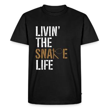 Piège à animaux Piège à collet métallique - T-shirt Premium bio Homme - noir - Devant - Nico (187cm)