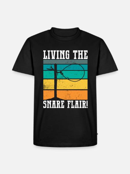 Animal Wire Snare - Men's Premium Organic T-Shirt - black