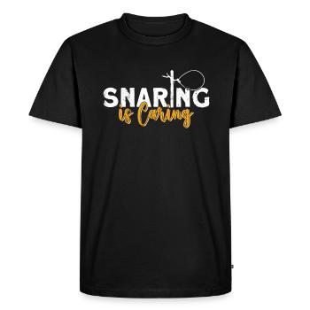 Piège à animaux Piège à collet métallique - T-shirt Premium bio Homme - noir - Devant - Nico (187cm)
