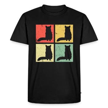 Cadeaux amusants pour les amoureux du renard - T-shirt Premium bio Homme - noir - Devant - Nico (187cm)