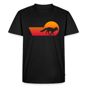 Cadeaux amusants pour les amoureux du renard - T-shirt Premium bio Homme - noir - Devant - Nico (187cm)