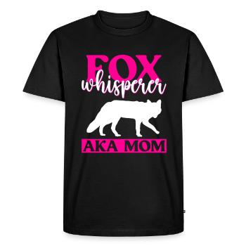 Funny Gifts for Fox Lovers - Men's Premium Organic T-Shirt - black - Front - Nico (187cm)