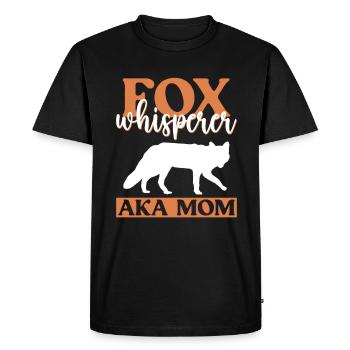 Funny Gifts for Fox Lovers - Men's Premium Organic T-Shirt - black - Front - Nico (187cm)