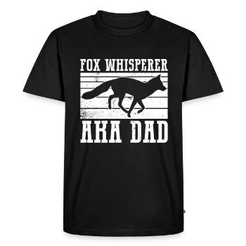 Funny Gifts for Fox Lovers - Men's Premium Organic T-Shirt - black - Front - Nico (187cm)