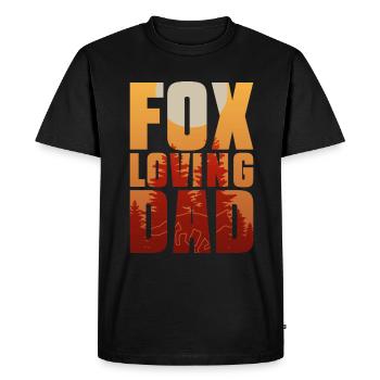 Cadeaux amusants pour les amoureux du renard - T-shirt Premium bio Homme - noir - Devant - Nico (187cm)